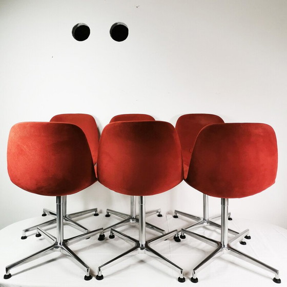 Image 1 of Ensemble de 6 chaises vintage "Eyes" par J.Foersom et P.Hiort-Lorenzen pour Erik Jorgensen, Danemark 2009