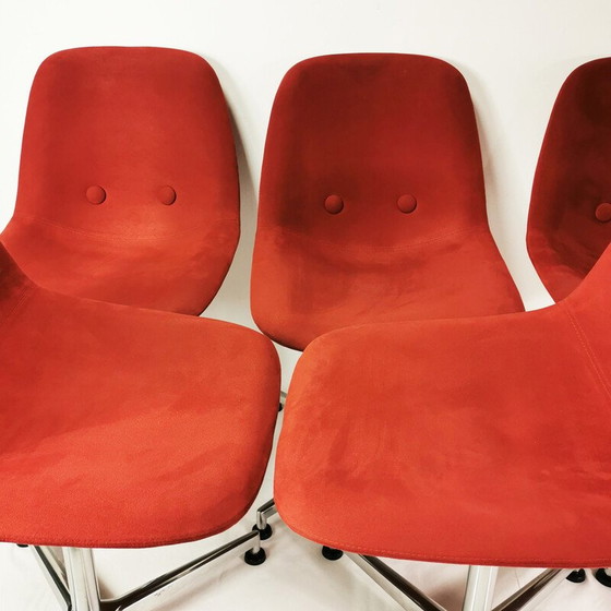 Image 1 of Ensemble de 6 chaises vintage "Eyes" par J.Foersom et P.Hiort-Lorenzen pour Erik Jorgensen, Danemark 2009