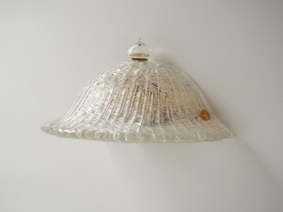 Image 1 of Lampe murale, verre de Murano, design italien, 1970S, fabrication : Italie