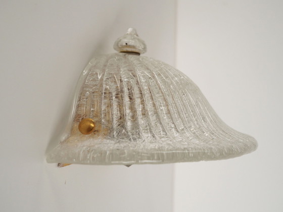 Image 1 of Lampe murale, verre de Murano, design italien, 1970S, fabrication : Italie