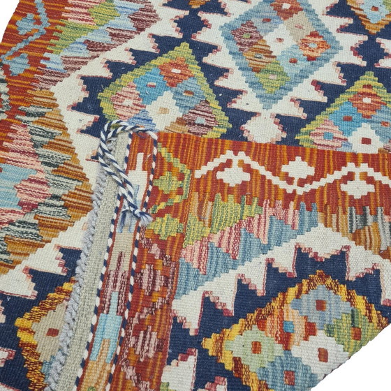 Image 1 of Afghan vintage en laine Kelim 79X119