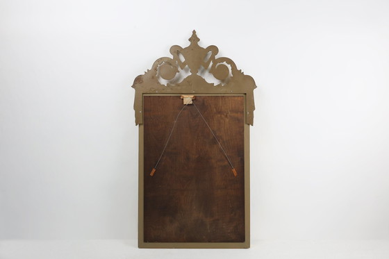 Image 1 of 20ème siècle Miroir en bois de style Napoléon II avec miroir à facettes, France