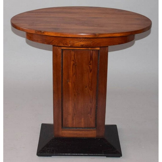 Image 1 of Table basse ovale en bois Vintage Art Deco, 1930