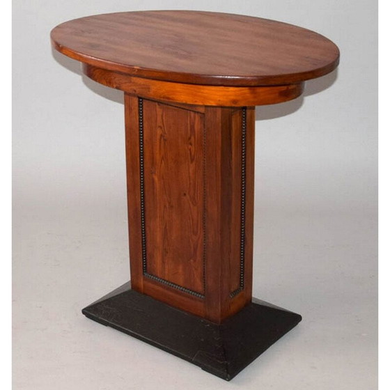 Image 1 of Table basse ovale en bois Vintage Art Deco, 1930