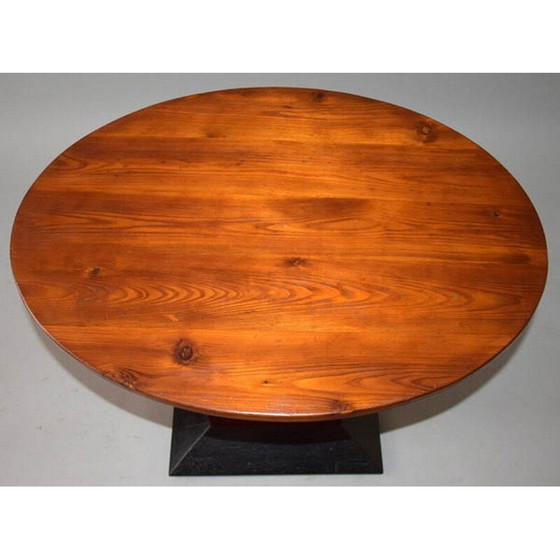 Image 1 of Table basse ovale en bois Vintage Art Deco, 1930