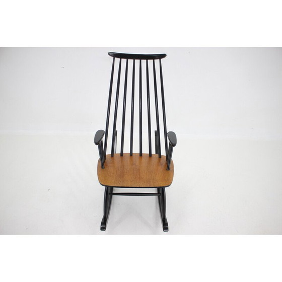 Image 1 of Fauteuil à bascule vintage en hêtre par Varjosen Puunjalostus, Finlande années 1960