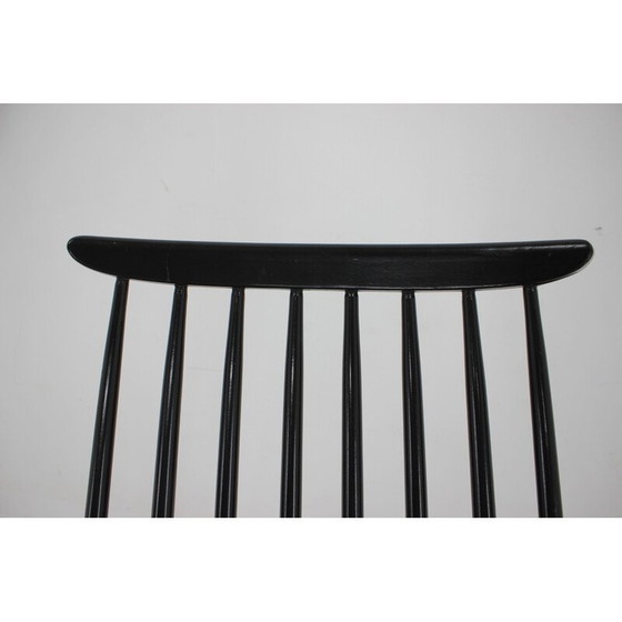 Image 1 of Fauteuil à bascule vintage en hêtre par Varjosen Puunjalostus, Finlande années 1960