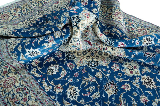 Image 1 of Tapis d'Orient noué à la main Naïn 9 La avec Soie - 295 X 205 cm