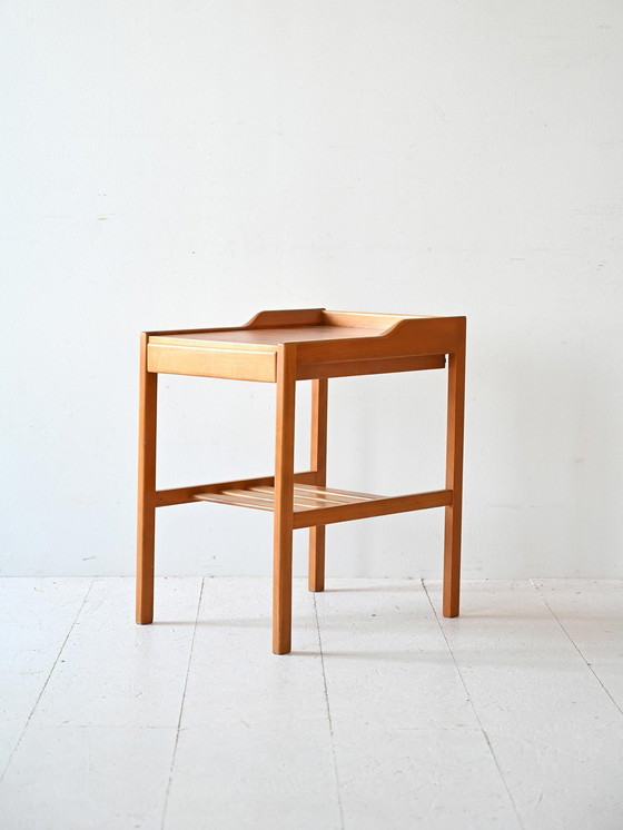 Image 1 of Table de nuit scandinave en teck