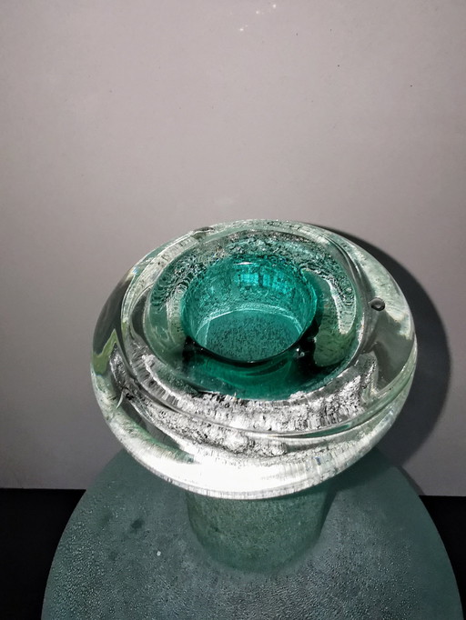 Vase, verre à glace, années 1990.