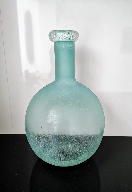 Vase, verre à glace, années 1990.