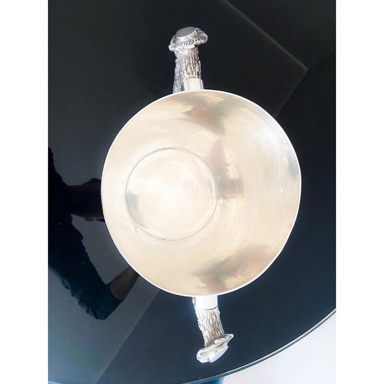 Image 1 of Seau à glace vintage en métal argenté Ralph Lauren