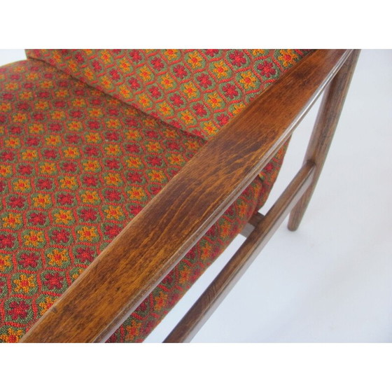 Image 1 of Paire de fauteuils vintage avec motifs floraux, Tchèque 1960