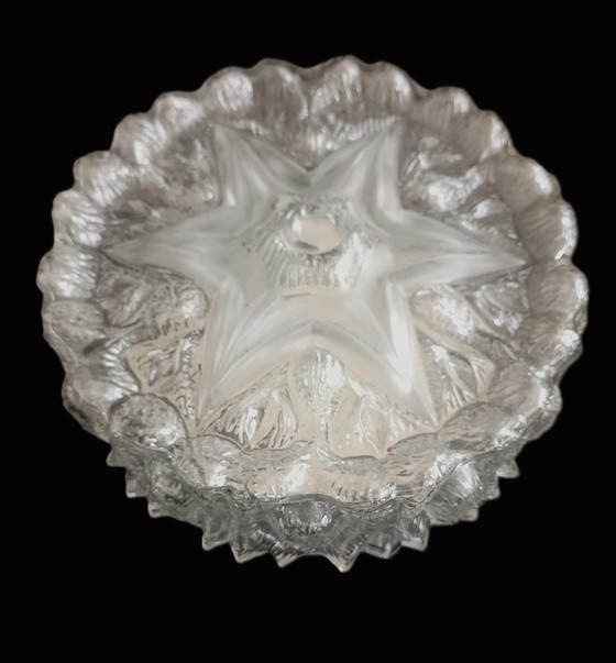 Image 1 of Plafonnier rond en verre des années 60