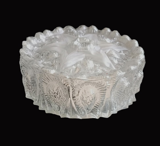 Image 1 of Plafonnier rond en verre des années 60