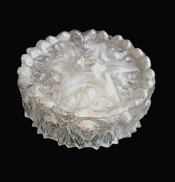 Image 1 of Plafonnier rond en verre des années 60