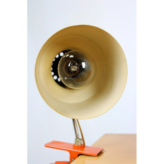 Image 1 of Lampe vintage en métal orange pour Napako, 1970