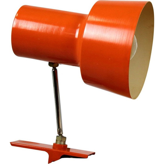 Image 1 of Lampe vintage en métal orange pour Napako, 1970