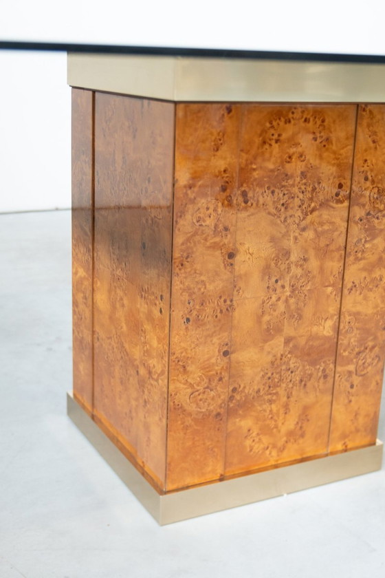 Image 1 of Tavolo Da Pranzo Vintage Attribuito A Jean Claude Mahey Per Roche Bobois - Anni '80