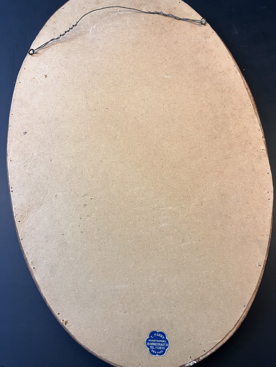 Image 1 of Miroir or antique ovale