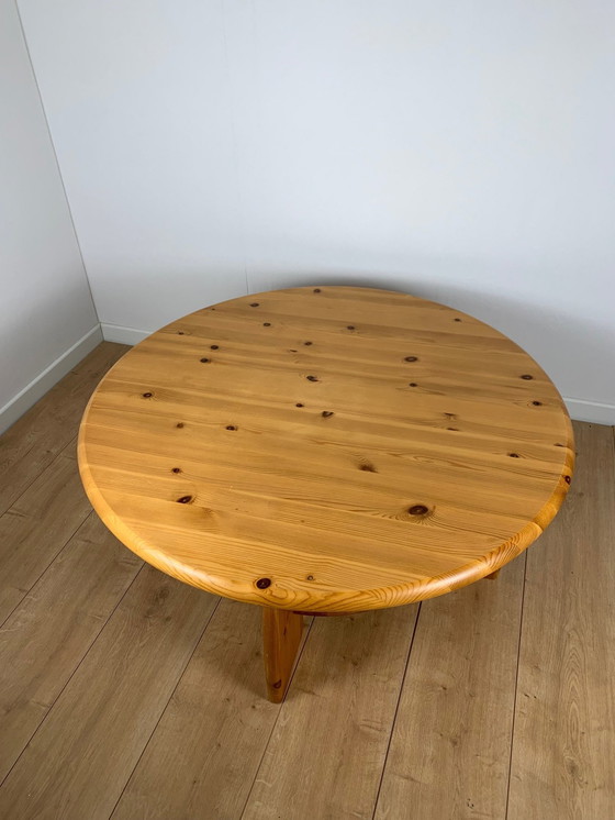 Image 1 of Table basse moderniste en pin 1980/90