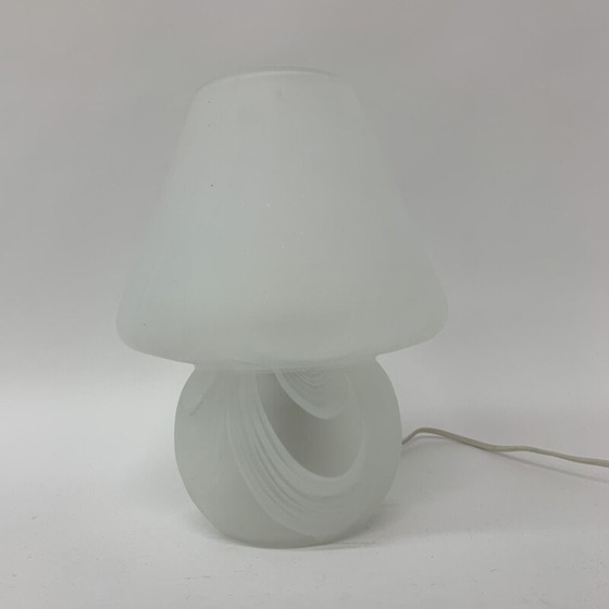 Image 1 of Lampe de table vintage en verre Mushroom, 1970