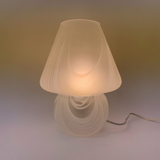 Image 1 of Lampe de table vintage en verre Mushroom, 1970
