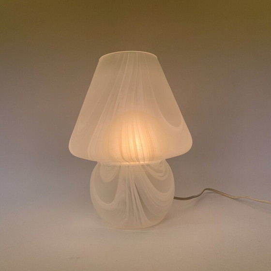 Image 1 of Lampe de table vintage en verre Mushroom, 1970