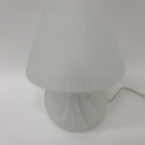 Image 1 of Lampe de table vintage en verre Mushroom, 1970
