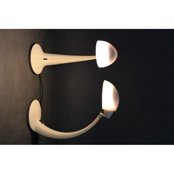 Image 1 of Paire de lampes de table Veneta Lumi modèle Virgola, Italie 1970