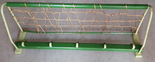 Porte-manteau mural en métal avec étagère à chapeau, 1950S