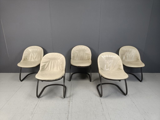 Chaises de salle à manger Gastone Rinaldi 'Pascale', 1970S - Lot de 5