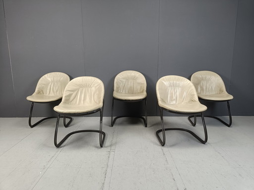 Chaises de salle à manger Gastone Rinaldi 'Pascale', 1970S - Lot de 5