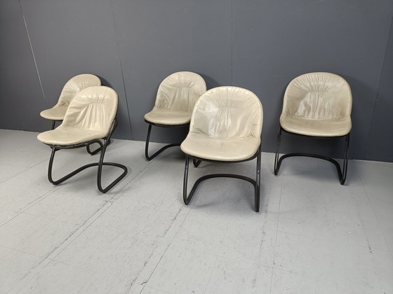 Image 1 of Chaises de salle à manger Gastone Rinaldi 'Pascale', 1970S - Lot de 5
