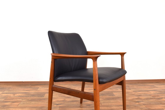 Image 1 of Fauteuil en teck danois du Mid Century par Grete Jalk pour Glostrup, années 1960.