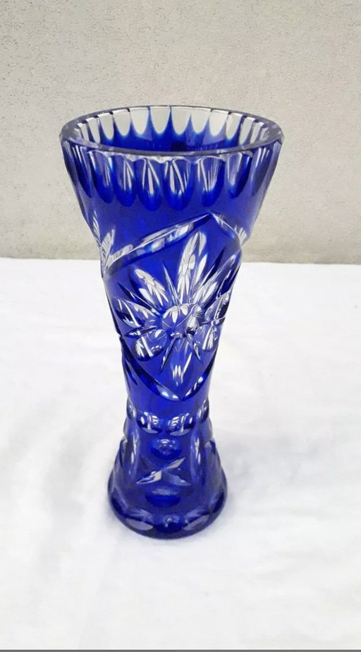 Vase En Cristal De Pologne, Modèle "Anita"