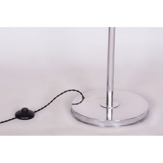 Image 1 of Lampadaire vintage Bauhaus en acier chromé, Tchécoslovaquie 1920