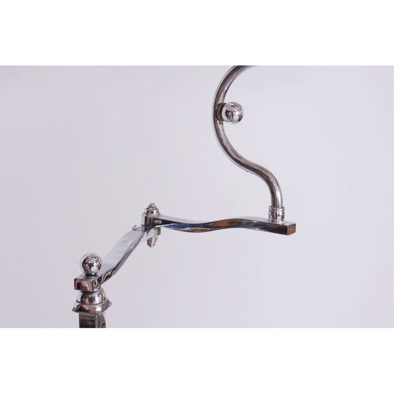 Image 1 of Lampadaire vintage Bauhaus en acier chromé, Tchécoslovaquie 1920