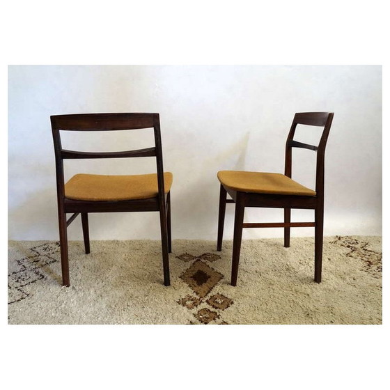 Image 1 of Ensemble de 6 chaises en bois de rose - années 1950