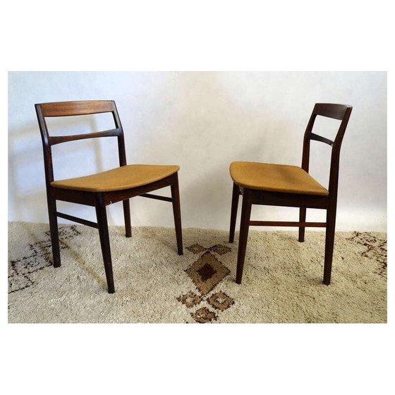 Image 1 of Ensemble de 6 chaises en bois de rose - années 1950
