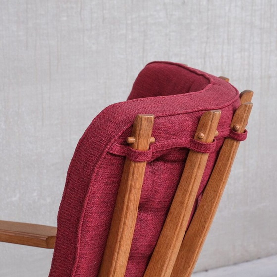 Image 1 of Fauteuil vintage en chêne par Guillerme et Chambron, France 1960