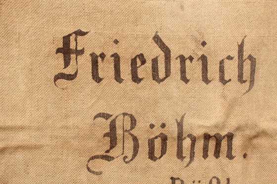 Image 1 of Sac de toile antique / sac à grain 1910Er, Trochtelfingen Restaurant "Zum Rößle