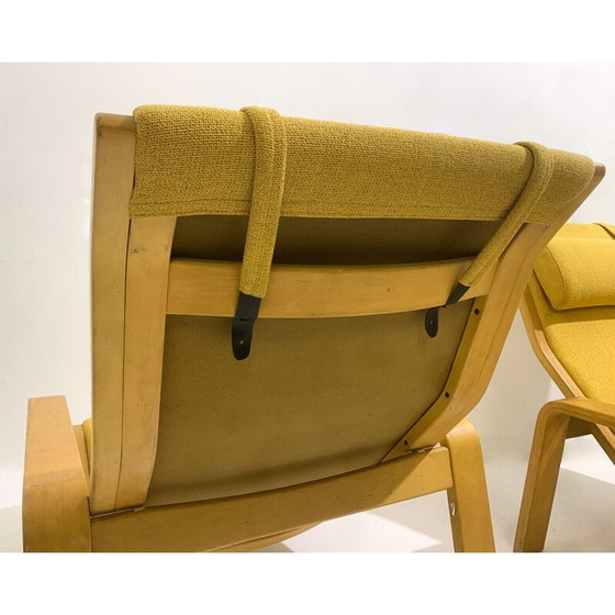 Image 1 of Paire de fauteuils Pulkka du milieu du siècle par Ilmari Lappalainen pour Asko, 1970