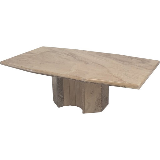 Table basse vintage en marbre, Italie 1970