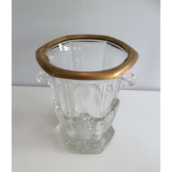 Image 1 of Seau à champagne en cristal vintage