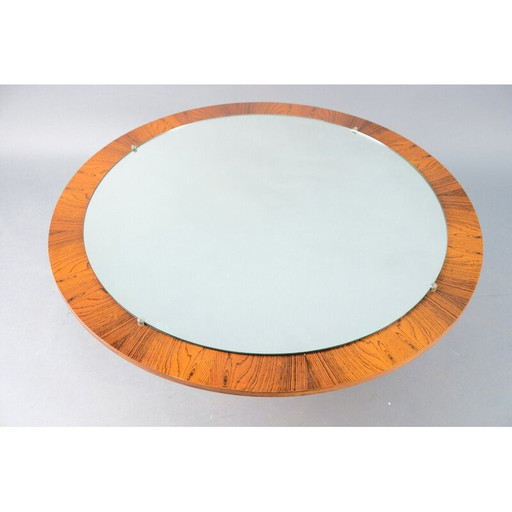 Miroir vintage en bois de rose, Allemagne 1960