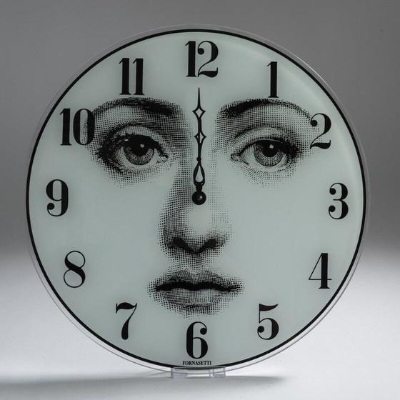 Image 1 of Horloge murale vintage Viso par Fornasetti pour Lina Cavalieri