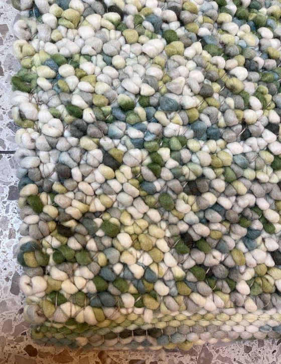 Image 1 of Brink & Campman Pebble Carpet Fresh Green New