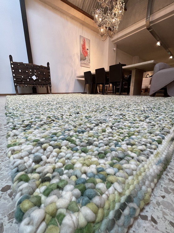 Image 1 of Brink & Campman Pebble Carpet Fresh Green New