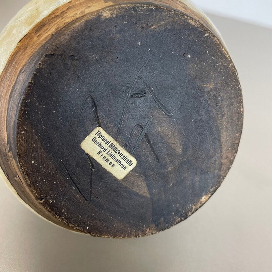 Image 1 of Vase vintage abstrait en céramique de Gerhard Liebenthron, Allemagne, années 1970